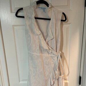 Draper James White Ruffled Dress